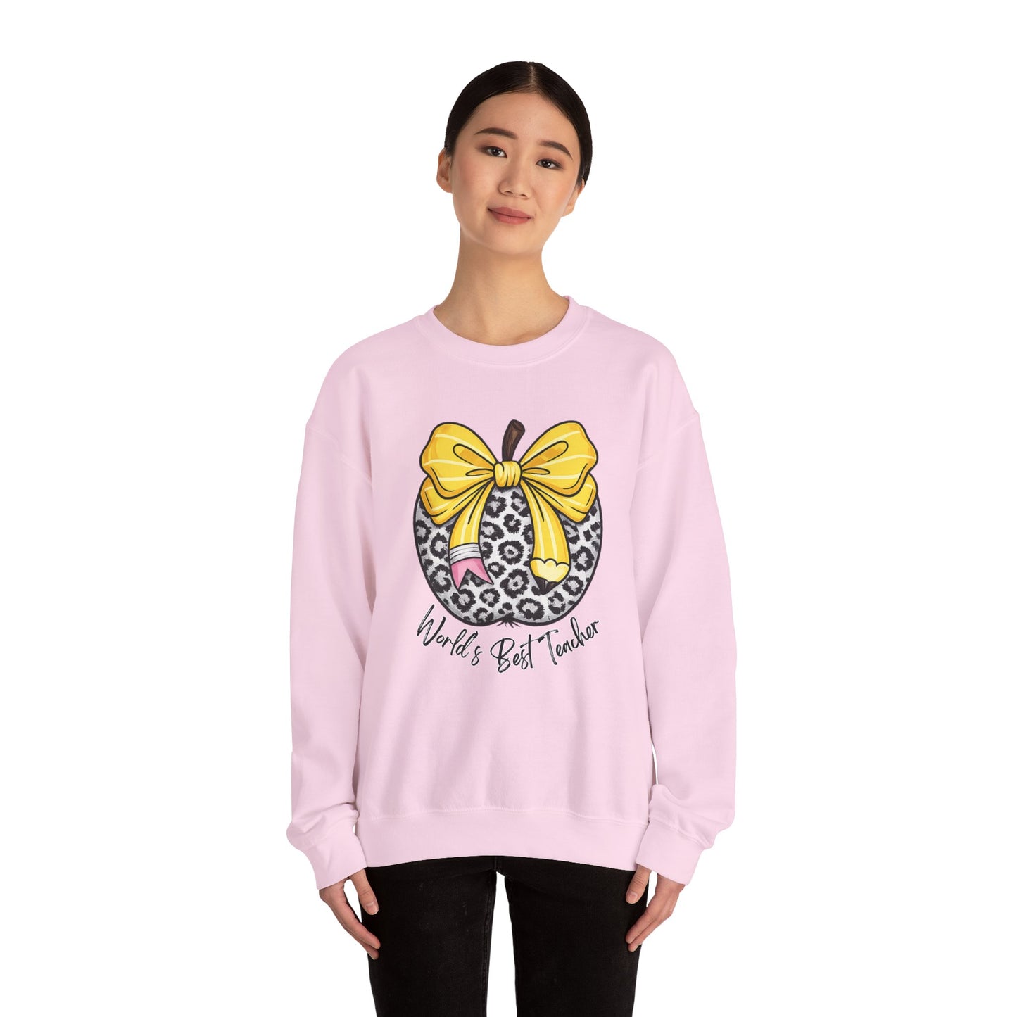 GILDAN - World's Best Teacher Unisex Heavy Blend™ Crewneck Sweatshirt