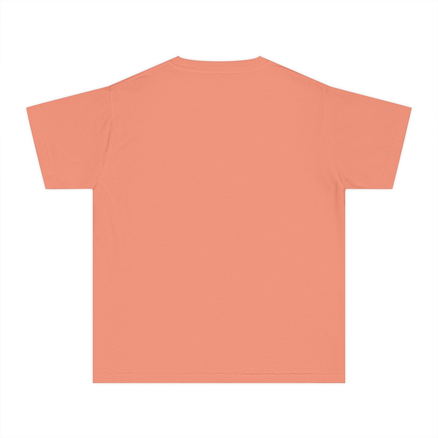 COMFORT COLORS - Easter Floral Bunny Youth Tee — 'Because He Lives'