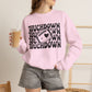 GILDAN -Touchdown Football Sweatshirt — Retro 'TOUCHDOWN' Graphic Crewneck