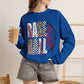 GILDAN - Baseball Leopard Print Crewneck Sweatshirt