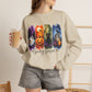 GILDAN - Spooky Season Halloween Crewneck Sweatshirt — Ghost, Jack-O'-Lantern & Black Cat Design