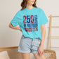 COMFORT COLORS - 250 Years of Freedom Since 1776 T-Shirt — Patriotic Fourth of July Tee