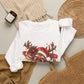 GILDAN - Cute Christmas Reindeer Crewneck Sweatshirt
