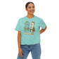 COMFORT COLOR CROP TOP - Mom Trusting God Tee — "Keep Her Ducks in a Row" Cute Duck Mom Shirt