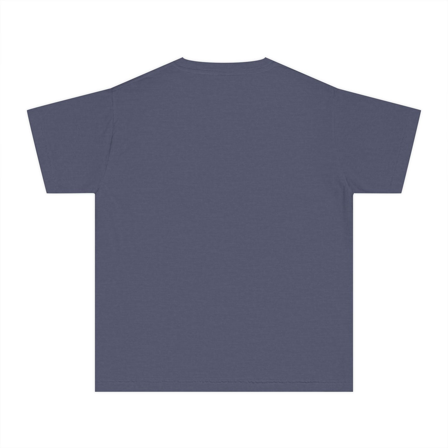 COMFORT COLORS - Easter Floral Bunny Youth Tee — 'Because He Lives'