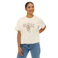 COMFORT COLOR - Nurse Boxy Tee — Floral Stethoscope Graphic for Women, "Nurse" Gift