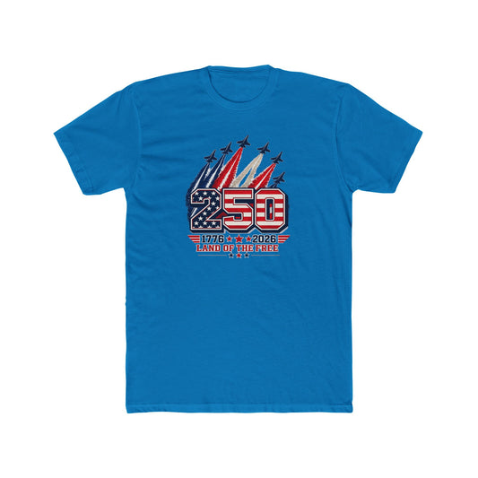 250th Anniversary USA Tee – "250 Land of the Free" Patriotic 1776–2026 Celebration T-Shirt