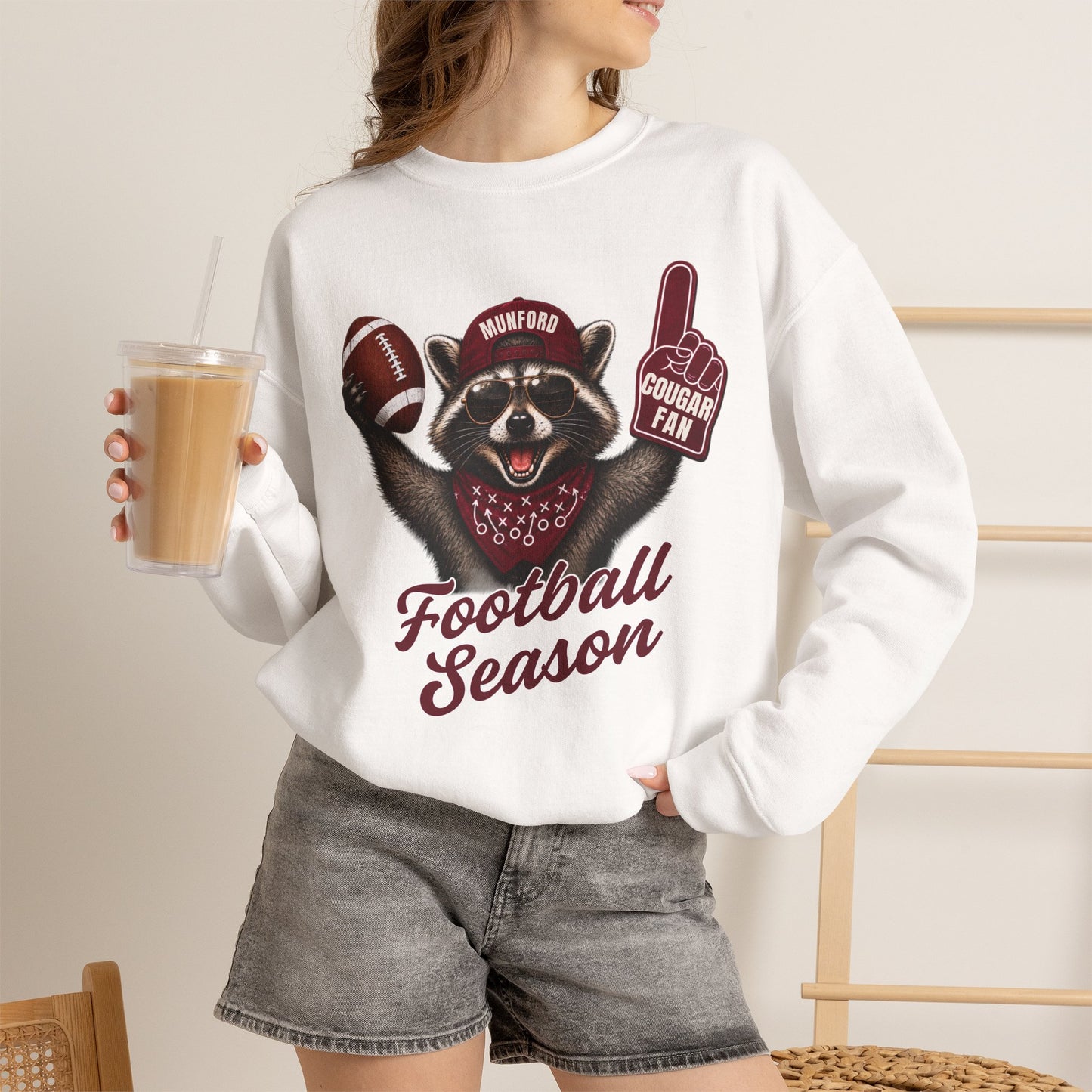 GILDAN - COUGARS - Unisex Heavy Blend™ Crewneck Sweatshirt