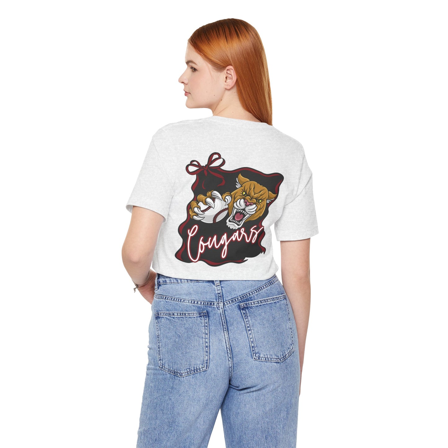 BELLA CANVAS - Cougars Mascot Tee — Cougar Panther School Spirit T‑Shirt (Emerson #23)