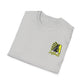 Softball T-Shirt — "No Place Like Home" Yellow Glove & Bat Design