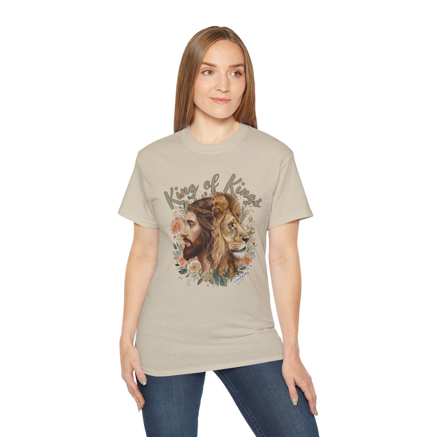 GILDAN - King of Kings Jesus & Lion T-Shirt — Faith Christian Tee