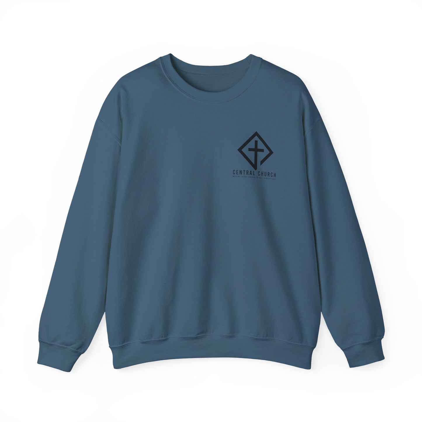 CENTRAL BAPTIST BLACK FONT ADULT SWEATSHIRT