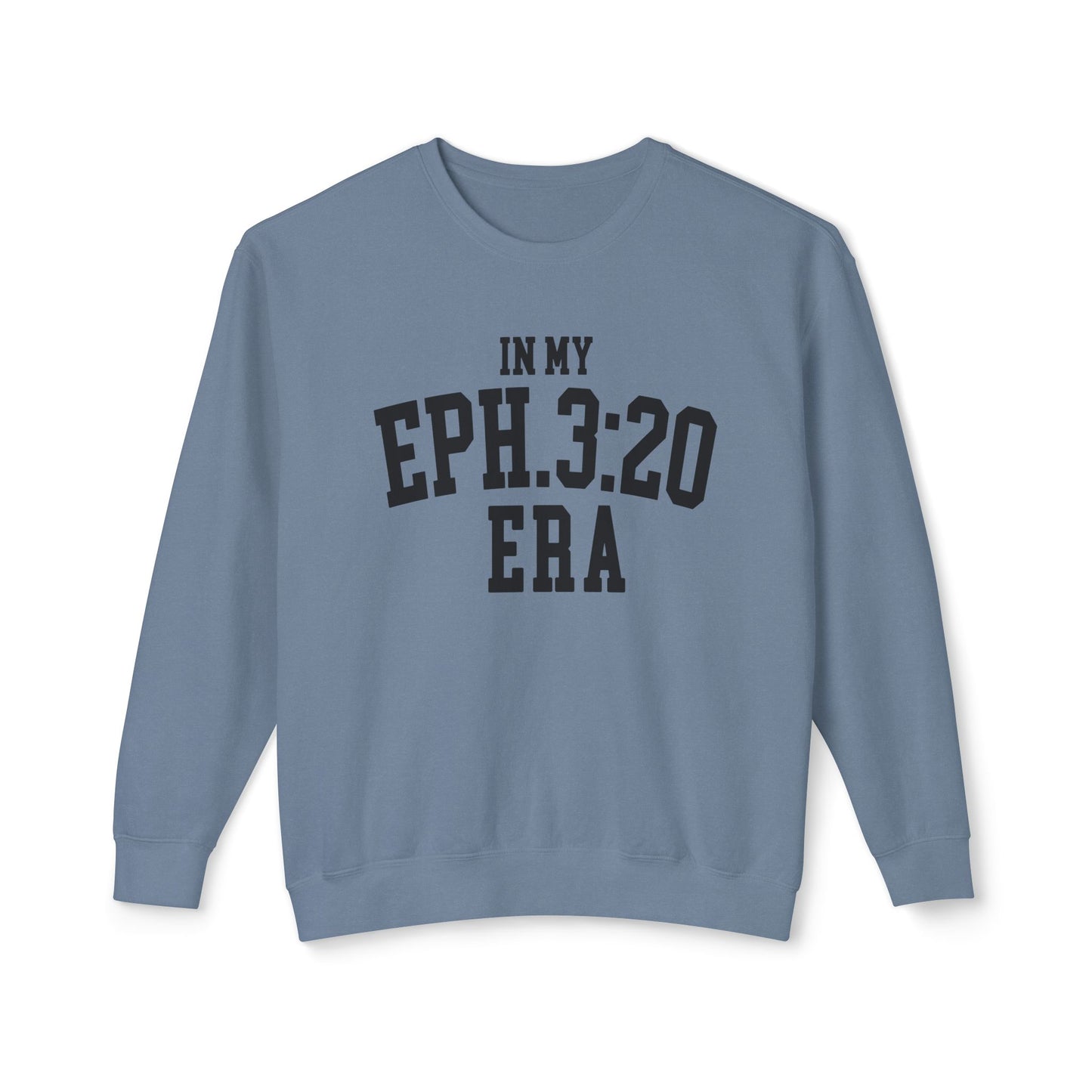 COMFORT COLORS - Eph. 3:20 Era Crewneck Sweatshirt — Inspirational Christian Pullover