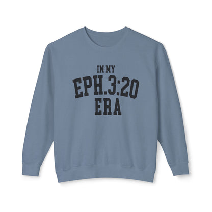 COMFORT COLORS - Eph. 3:20 Era Crewneck Sweatshirt — Inspirational Christian Pullover