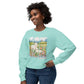 COMFORT COLORS - Shepherd Lamb Crewneck Sweatshirt — "Thou Wilt Keep Him in Perfect Peace" Floral Lamb Design
