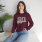 Crewneck Sweatshirt — "Go Cougars" Leopard Varsity School Spirit