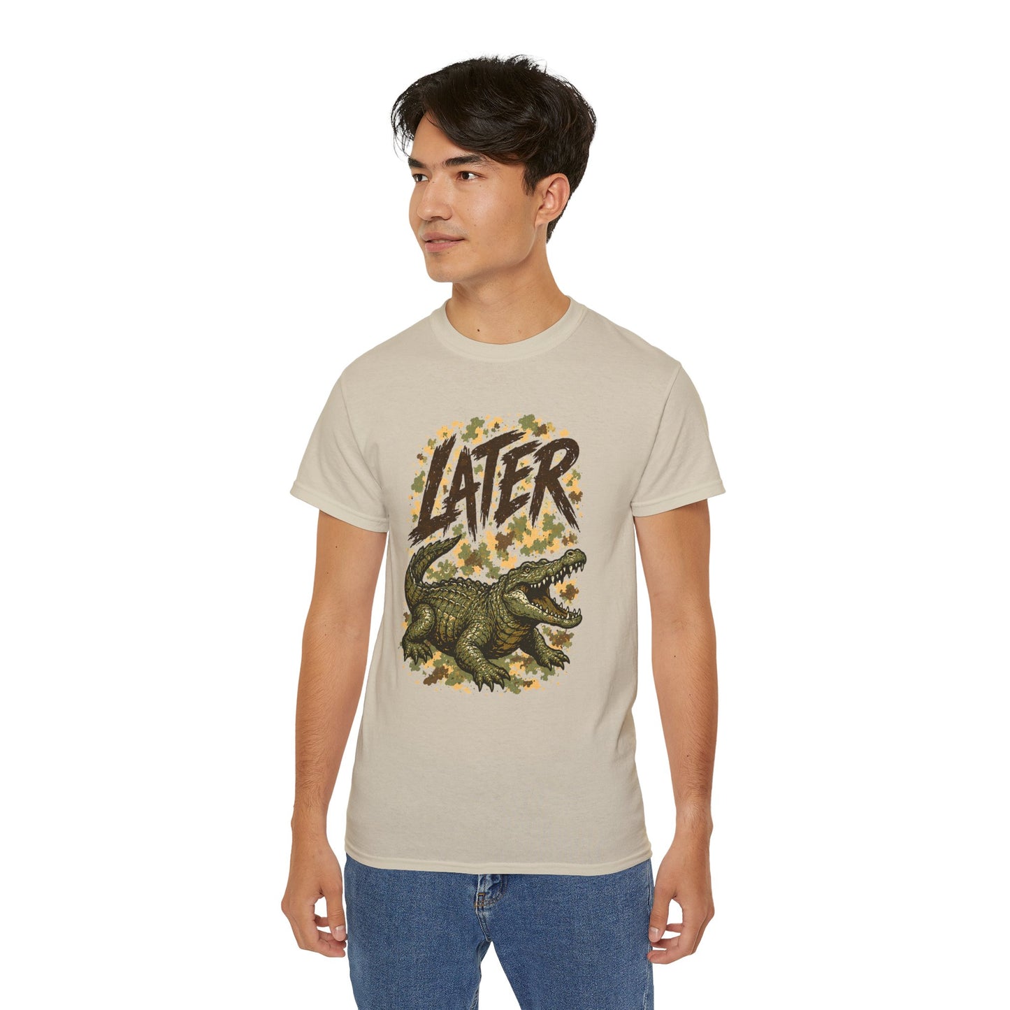 Later T‑Rex Graphic Tee — Retro Dinosaur Shirt