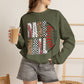GILDAN - Baseball Leopard Print Crewneck Sweatshirt