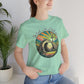 BELLA CANVAS - Easter Sunrise T-Shirt — He Is Risen Tomb & Cross Christian Tee