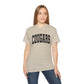 Cougars Arch Logo Tee Leopard Print Outline— Vintage Collegiate Graphic T-Shirt