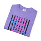 Jesus Made Her a Mama T-Shirt — Christian Mom Tee (Pink & Blue Ribbon)