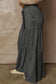 Vineyard Green Mineral Wash Tiered Wide Leg Patchwork Drawstring Pants