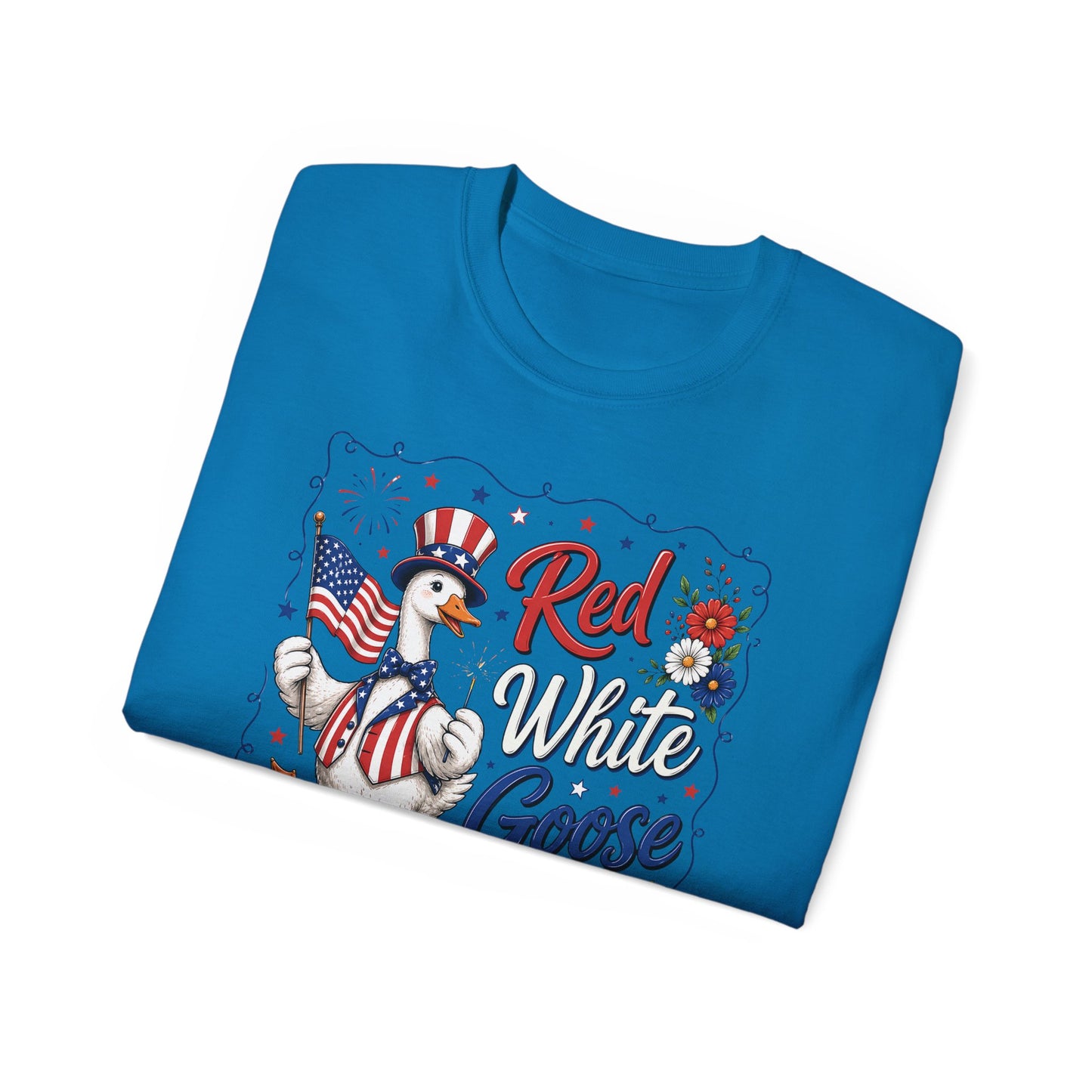 Patriotic "Red White Goose" Tee