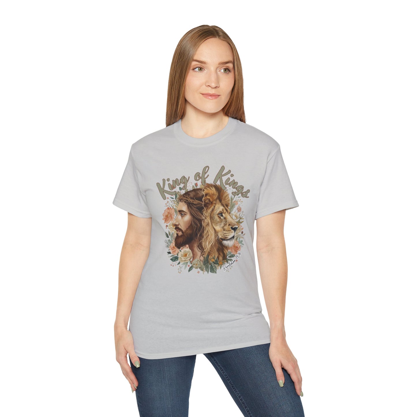 GILDAN - King of Kings Jesus & Lion T-Shirt — Faith Christian Tee