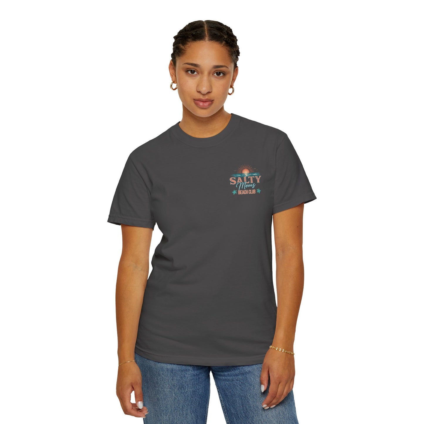 COMFORT COLORS - Salty Vibes Beach Club T-Shirt — 'Salty Memory' Coastal Graphic Tee