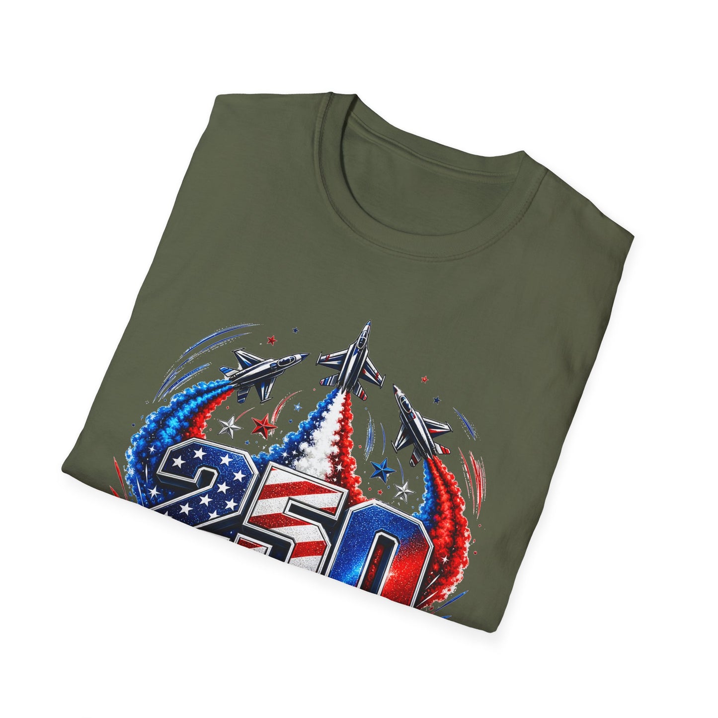 GILDAN - 250 Years of Freedom T-Shirt — Patriotic Jet Tribute