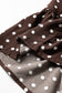 Chicory Coffee Polka Dot Long Sleeve Wrap V Neck Ruffle Hem Mini Dress