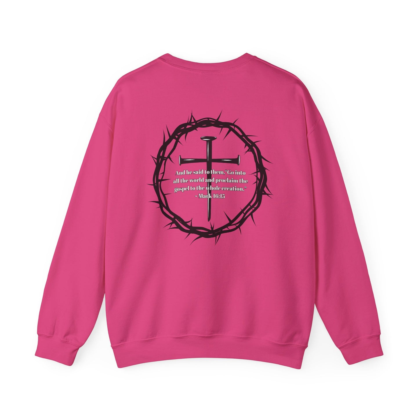 GO INTO ALL THE WORLD ADULT SWEATSHIRT