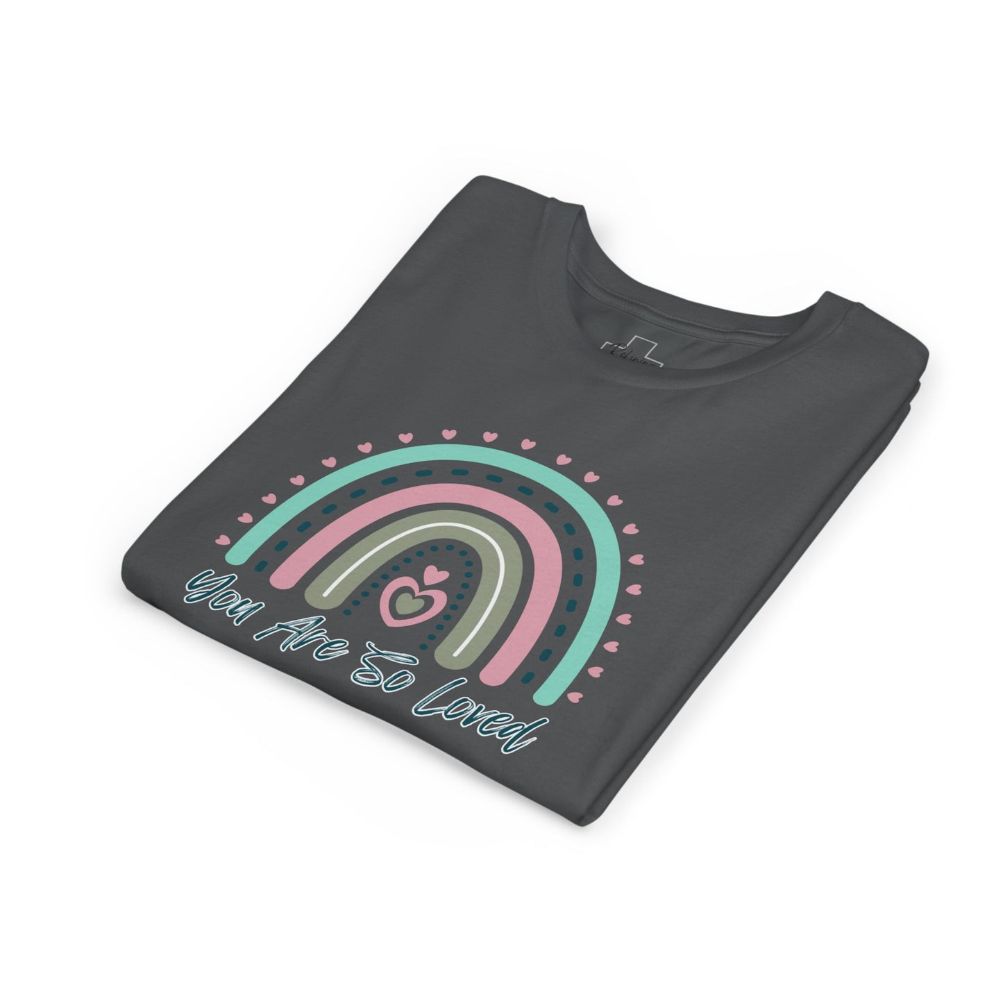 BELLA CANVAS-Youth Tee — Pastel Rainbow “You Are So Loved” Kids T‑Shirt