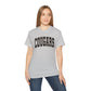 Cougars Arch Logo Tee Leopard Print Outline— Vintage Collegiate Graphic T-Shirt