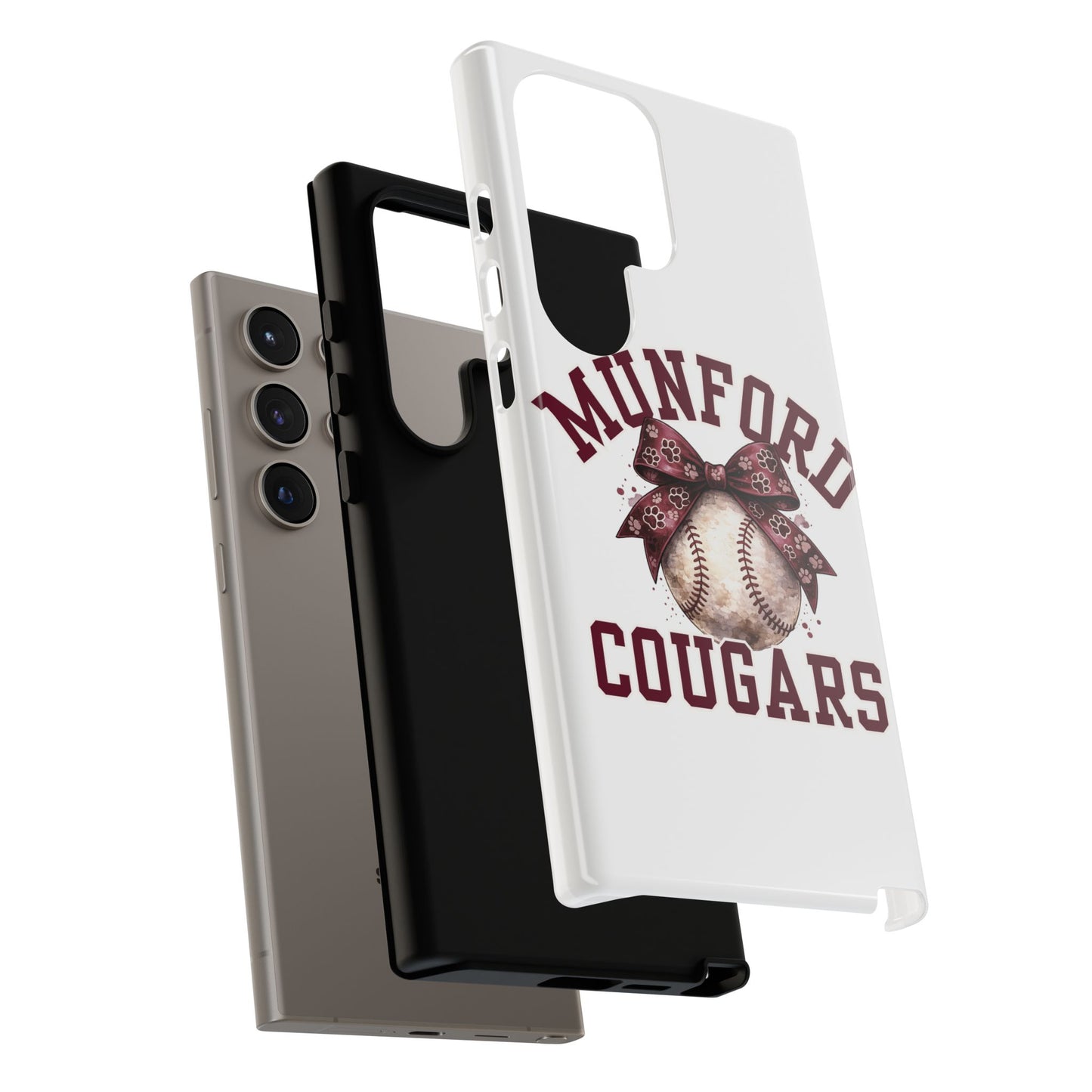 *** NEED TO PERSONALIZE THIS ? - DO NOT PURCHASE THIS ITEM - EMAIL ME @REFININGFAITHCOMPANY@GMAIL.COM - Munford Cougars Baseball Phone Case - Tough Cases Sports Team Phone Cover