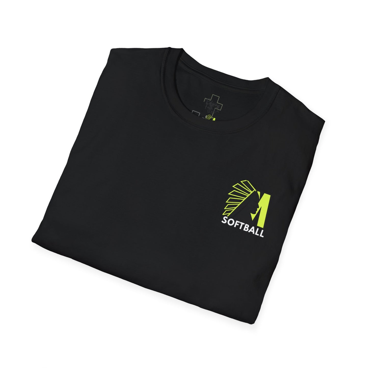 ***DO NOT ORDER THIS SHIRT - CONTACT ME @REFININGFAITHCOMPANY@GMAIL.COM TO PERSONALIZE THIS *** Softstyle T-Shirt - Custom Softball Player Photo Tee (Back Print)