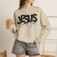 GILDAN - JESUS LOVES YOU NEUTRAL ADULT SWEATSHIRT