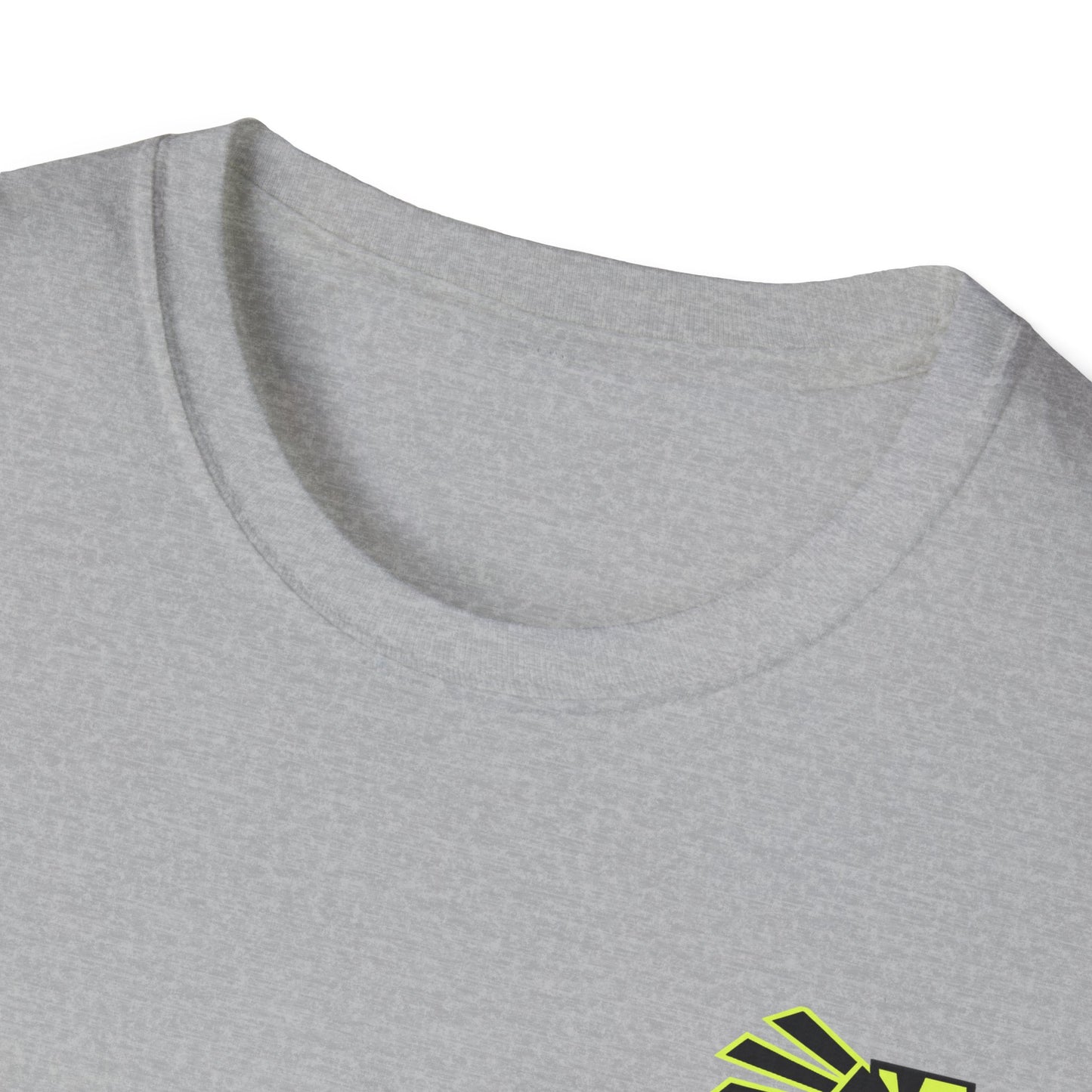 Midsouth Chicks Softball T-Shirt — Neon Green Softball Bow Design