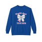 GILDAN -World’s Best Teacher Crewneck Sweatshirt — Bow & Pencil Teacher Gift