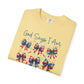 COMFORT COLORS God Says I Am Patriotic Ribbon T-Shirt