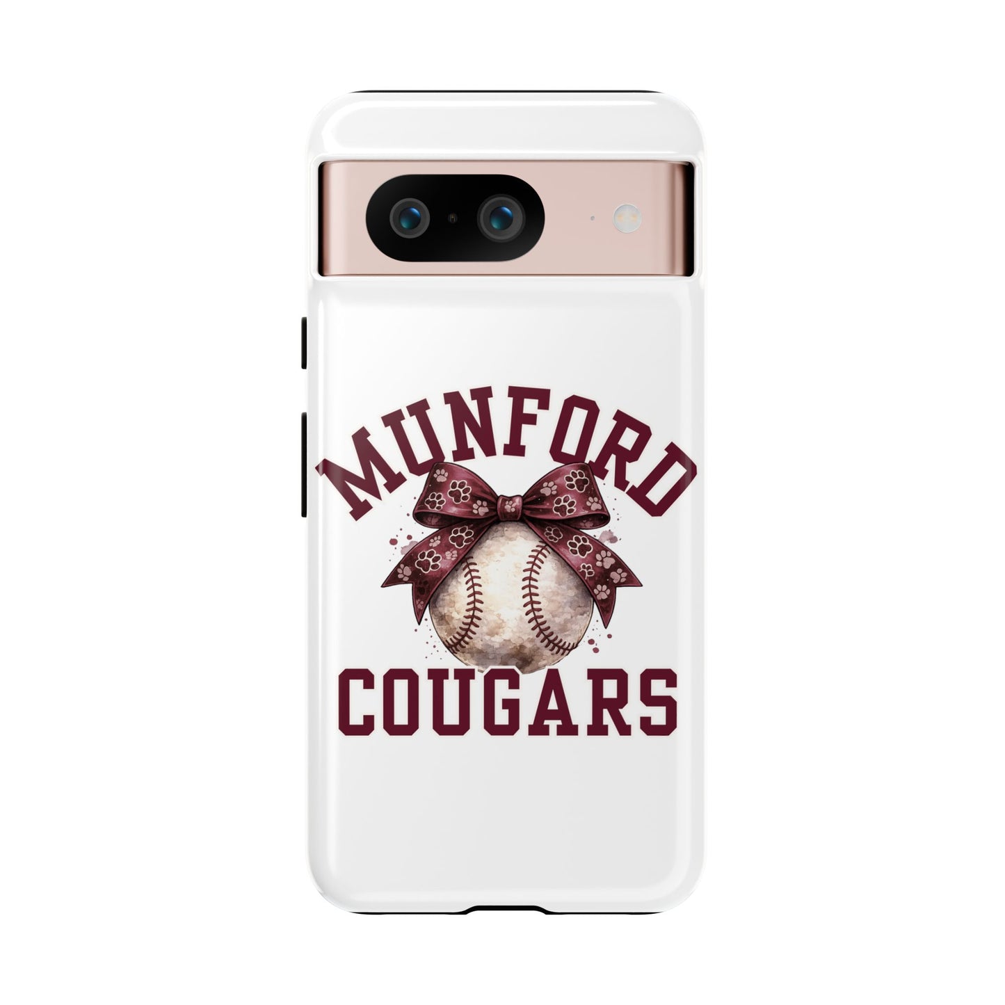 *** NEED TO PERSONALIZE THIS ? - DO NOT PURCHASE THIS ITEM - EMAIL ME @REFININGFAITHCOMPANY@GMAIL.COM - Munford Cougars Baseball Phone Case - Tough Cases Sports Team Phone Cover