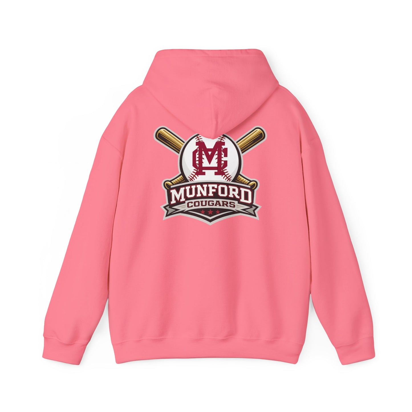 Munford Cougars Baseball Adult Hoodie | Munford M Logo Sweatshirt