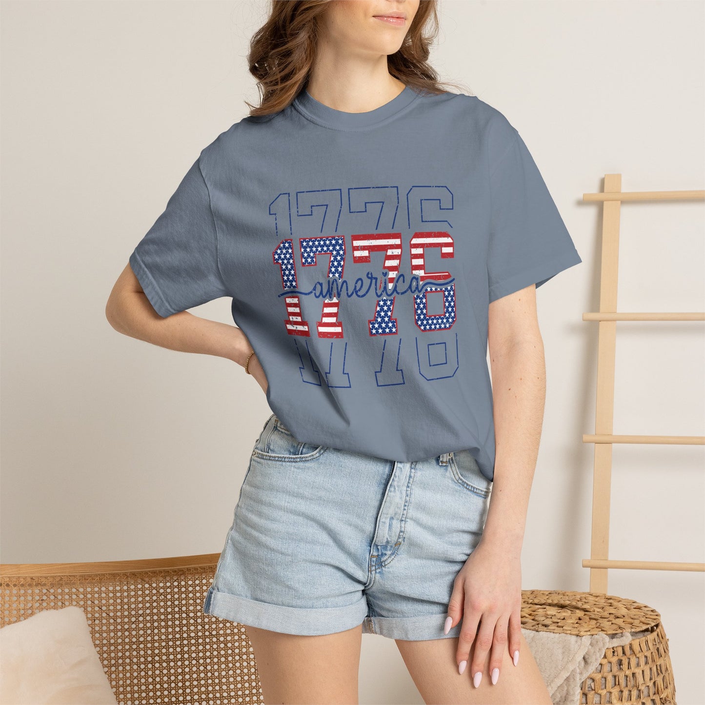 COMFORT COLORS - 1776 America Graphic T-Shirt — Patriotic Independence Day Tee