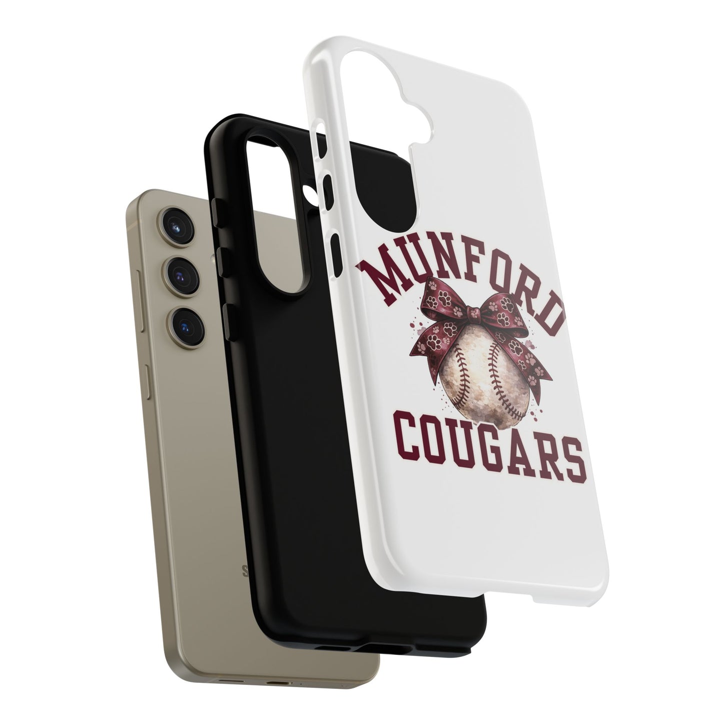 *** NEED TO PERSONALIZE THIS ? - DO NOT PURCHASE THIS ITEM - EMAIL ME @REFININGFAITHCOMPANY@GMAIL.COM - Munford Cougars Baseball Phone Case - Tough Cases Sports Team Phone Cover