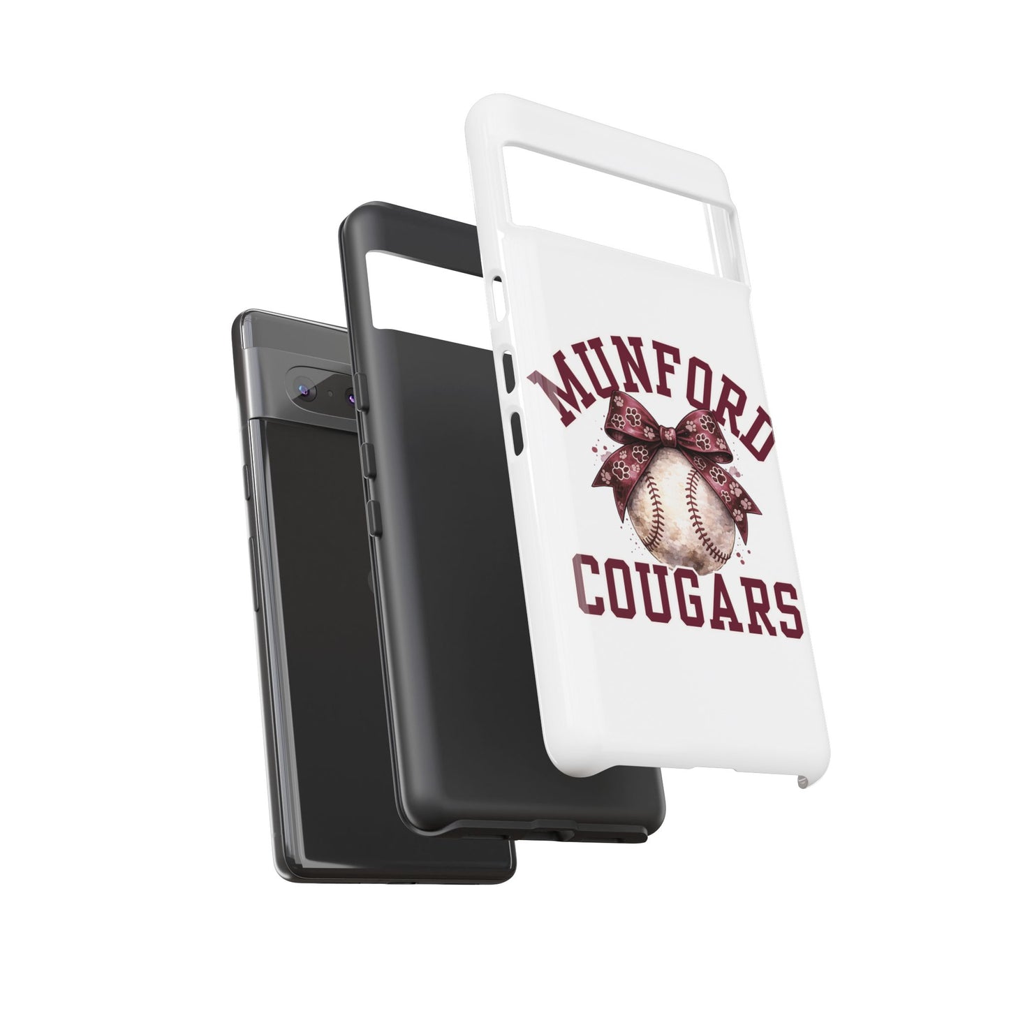 *** NEED TO PERSONALIZE THIS ? - DO NOT PURCHASE THIS ITEM - EMAIL ME @REFININGFAITHCOMPANY@GMAIL.COM - Munford Cougars Baseball Phone Case - Tough Cases Sports Team Phone Cover