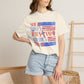 COMFORT COLORS - She Loves Jesus and America Too T-Shirt — Patriotic Christian Tee for Women (July 4th)