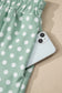 Brown Polka Dot Print Short Set