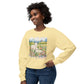 COMFORT COLORS - Shepherd Lamb Crewneck Sweatshirt — "Thou Wilt Keep Him in Perfect Peace" Floral Lamb Design