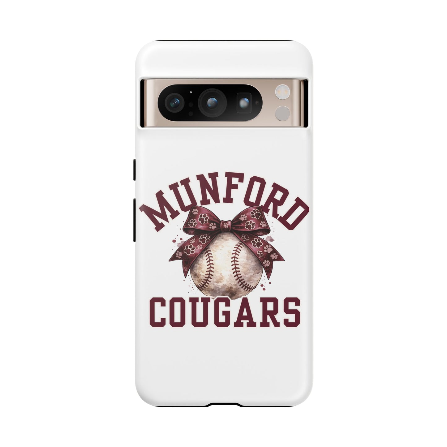 *** NEED TO PERSONALIZE THIS ? - DO NOT PURCHASE THIS ITEM - EMAIL ME @REFININGFAITHCOMPANY@GMAIL.COM - Munford Cougars Baseball Phone Case - Tough Cases Sports Team Phone Cover