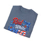 GILDAN - Patriotic "Red White & 4th" T-Shirt — USA Stars & Stripes 4th of July Tee